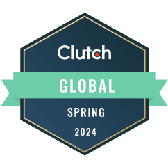 Clutch Global Spring 2024 award badge