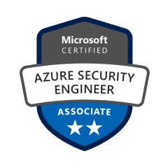 Microsoft Certified Azure Security Engineer Associate certification badge