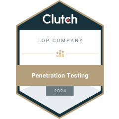 Clutch Top Cybersecurity Consulting Company 2024 award badge