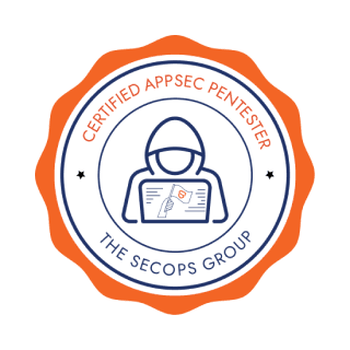 Certified AppSec Pentester certification badge by The SecOps Group