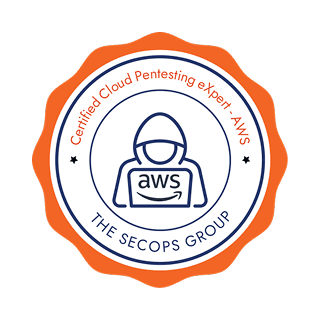 Certified Cloud Pentesting Expert – AWS certification badge by The SecOps Group